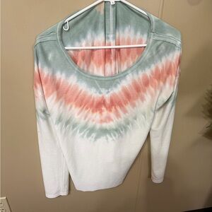 Maurices Pastel Tie-Dye Long Sleeve Top
